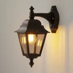 Kobberfarget utendørs vegglampe Toulouse, pendellampe