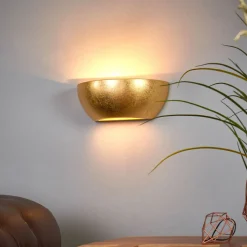 Kolja vegglampe med gullfoliefinish