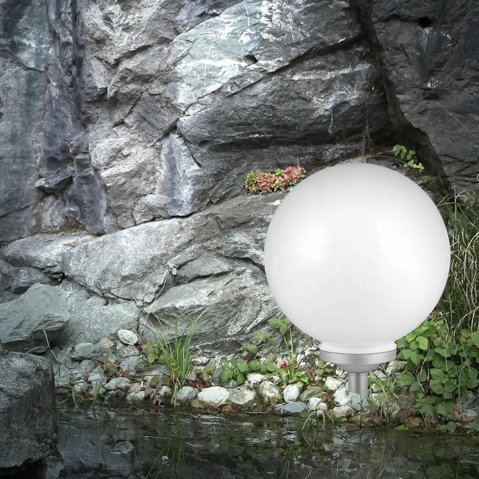 Kuleformet solcellelampe Celyn 30 cm