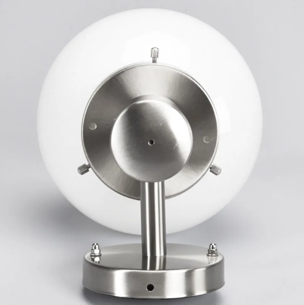 Kuleformet utendørs vegglampe Samuel, stål