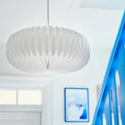 Lampeskjerm Belloy 45 papir Ø 45 cm, høyde 18 cm