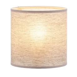 Lampeskjerm Roller, grå, Ø 15 cm, høyde 15 cm