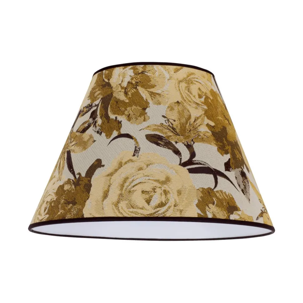 Lampeskjerm Sofia Høyde 31 cm, blomstermønster gul