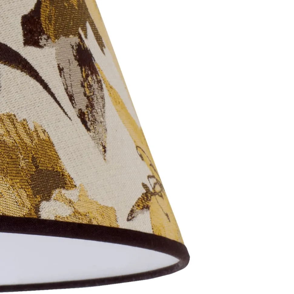 Lampeskjerm Sofia Høyde 31 cm, blomstermønster gul