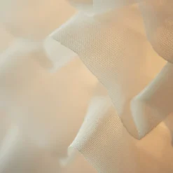 Lampeskjerm Villo 30 med rysjer, hvit