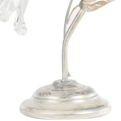 Lancia bordlampe, elfenbensfarget, 1 lyskilde, jern, glass