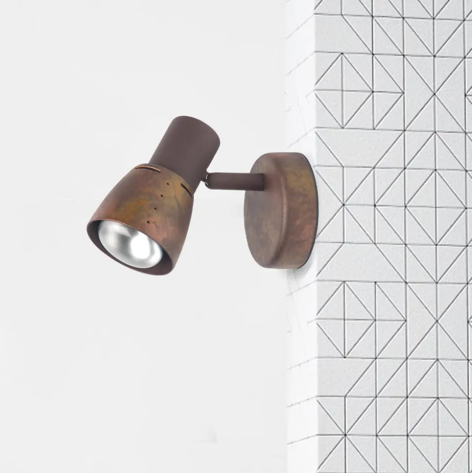 Lava veggspot, bredde 8 cm, antikk kobber, metall