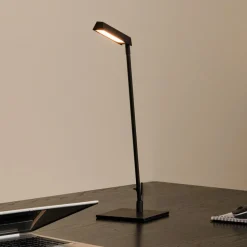 Lavale LED-bordlampe, svart, dimbar, høyde 42 cm