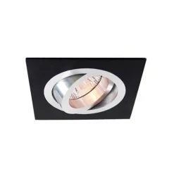 Lavvolts downlight i svart aluminum