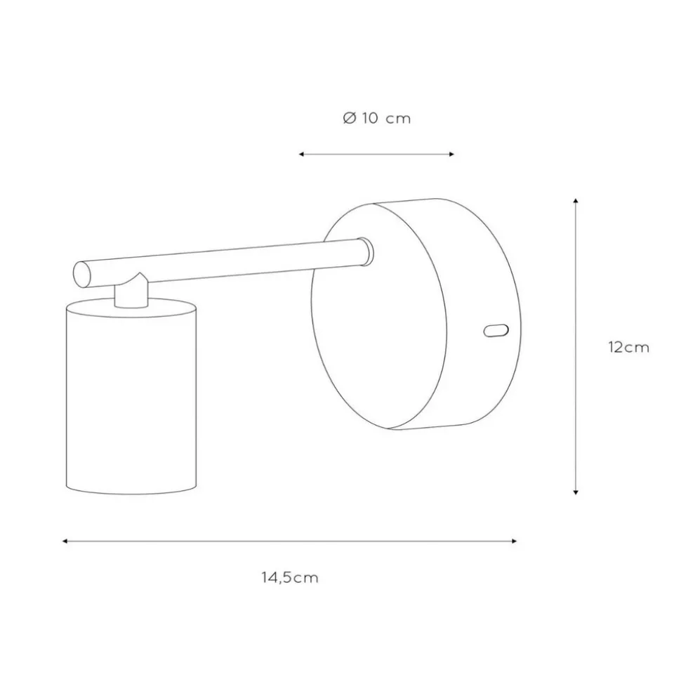 Leanne vegglampe, svart