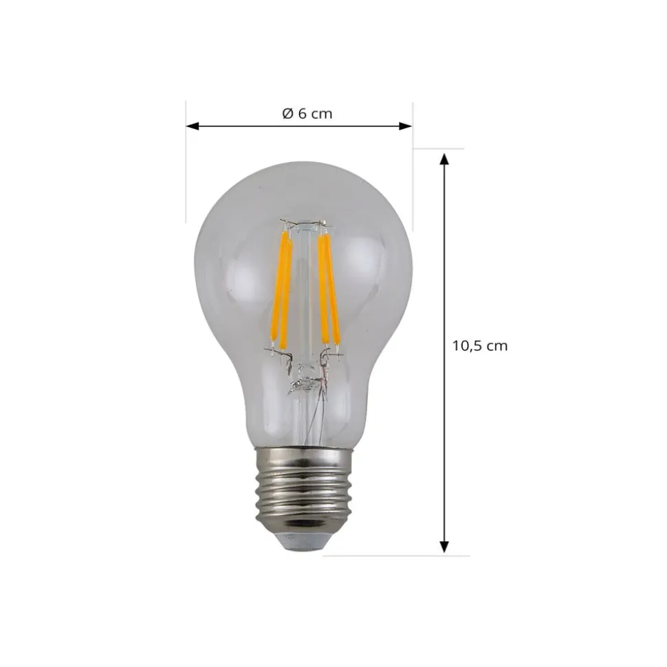 LED glødepære, klar, E27, 7,2W, 2700K, 1521 lm
