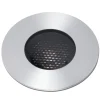 LED innfelt spot grunn, nikkelfarget, Ø 9 cm, aluminium/stål