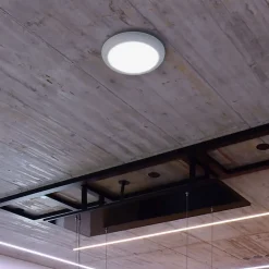 LED innfelt taklampe Zaurak, hvit, rund Ø 22 cm