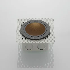 LED innfelt vegglampe Pordis, IP65, rund