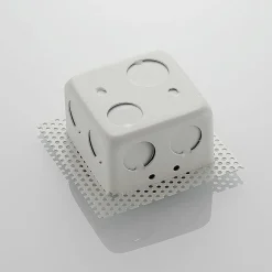 LED innfelt vegglampe Pordis, IP65, rund