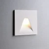 LED innfelt vegglampe SET Alwaid, hvit 8 x 8 cm vinkel 2 700 K