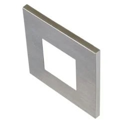 LED innfelt vegglampe Wall F, grå, 0,9 W, 7,5 x 7,5 cm