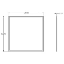 LED rasterlys 100032, dimbar 3000-5500K