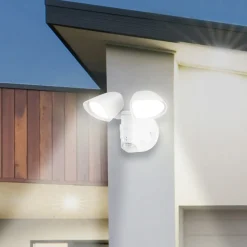 LED sensor utendørs veggspotlight Bilbao 2 lyskilder hvit