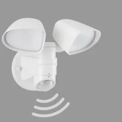 LED sensor utendørs veggspotlight Bilbao 2 lyskilder hvit