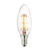 LED stearinlyspære, E14, 3,5 W, 2200 K, glødetråd, dimbar