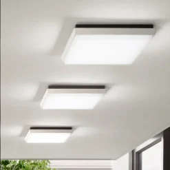 LED utendørs taklampe Desdy, 30 x 30 cm, hvit