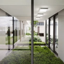 LED utendørs taklampe Desdy, 30 x 30 cm, hvit