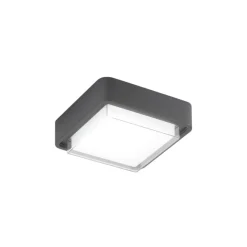 LED utendørs taklampe Diuk, mørkegrå, metall, IP65