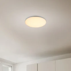 LED utendørs taklampe Dori, Ø 33 cm, hvit, plast, IP54