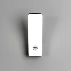 LED utendørs vegglampe Cairo, antrasitt, plast, sensor