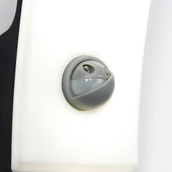 LED utendørs vegglampe Cairo, antrasitt, plast, sensor