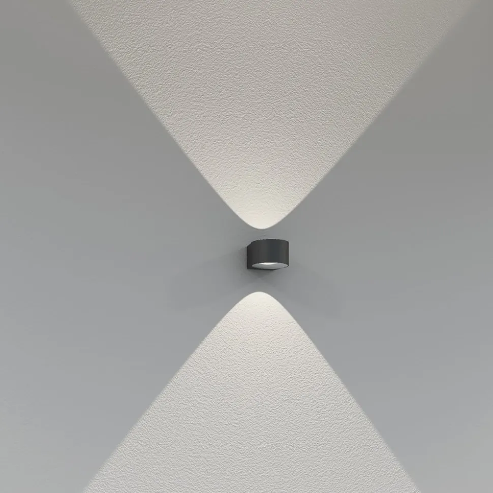 LED utendørs vegglampe CMD 9029 med glasslinser