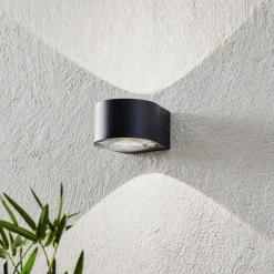 LED utendørs vegglampe CMD 9029 med glasslinser