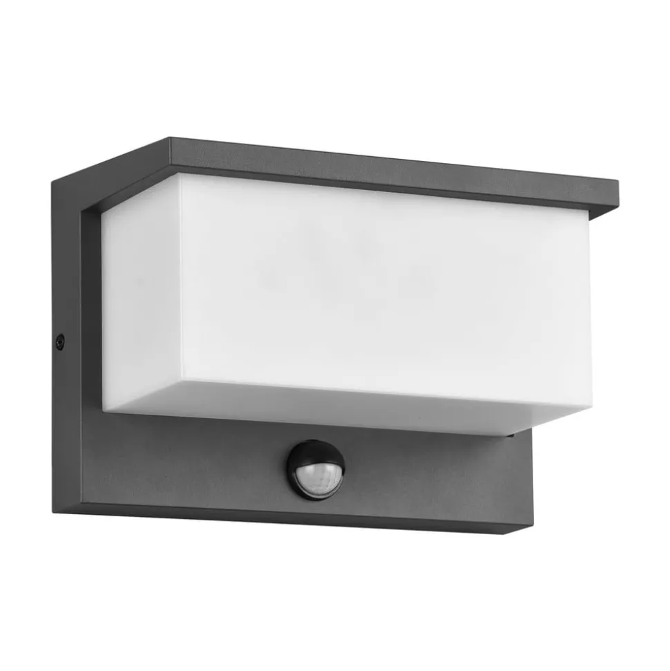 LED utendørs vegglampe Nestos, bevegelsessensor, IP54