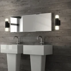 LED-baderomslampe 2090025 2 lyskilder, svart