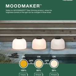 LED-bakkepigglampe Vannkoker med skjerm Ø 36 cm