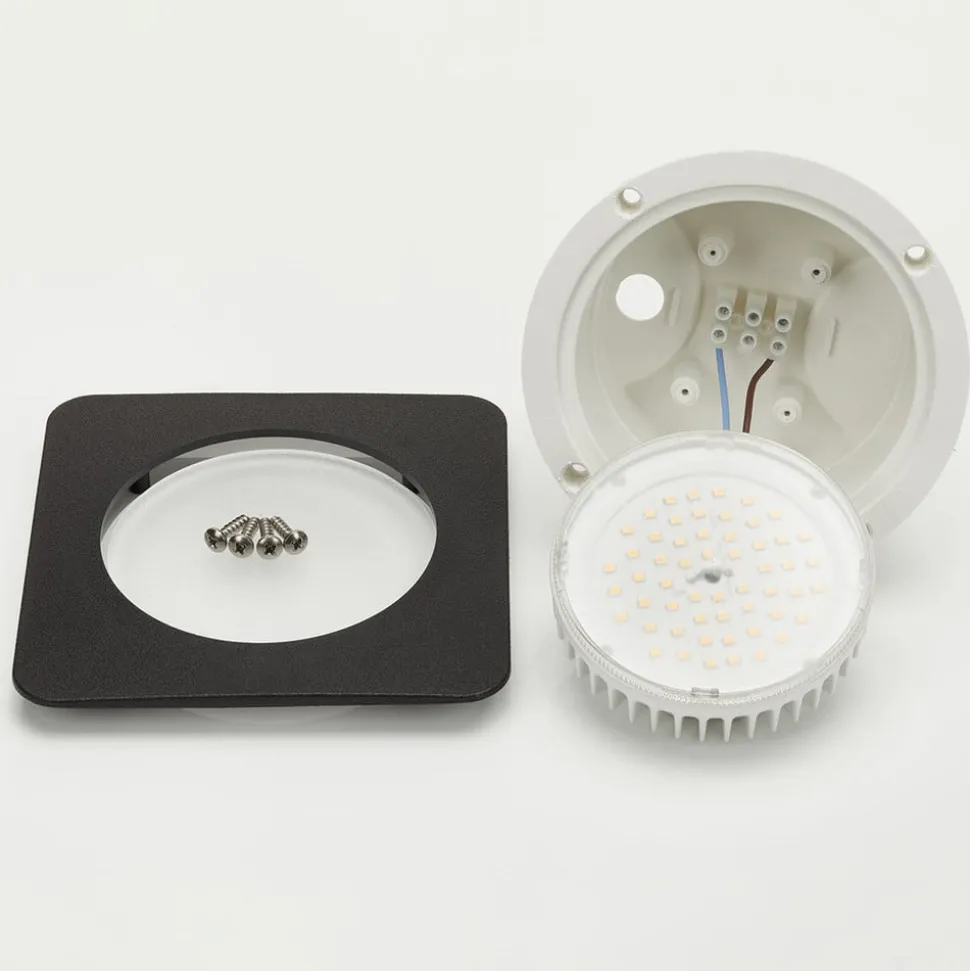 LED-bakkespot Ceci 160-SQ svart CCT