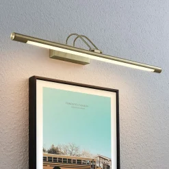 LED-bildelampe Mailine med bryter, messing