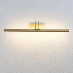 LED-bildelampe Mailine med bryter, messing