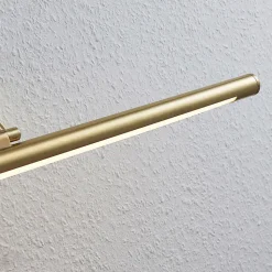 LED-bildelampe Mailine med bryter, messing