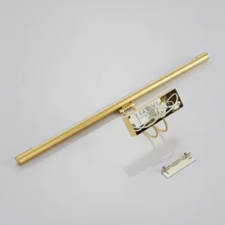 LED-bildelampe Mailine med bryter, messing