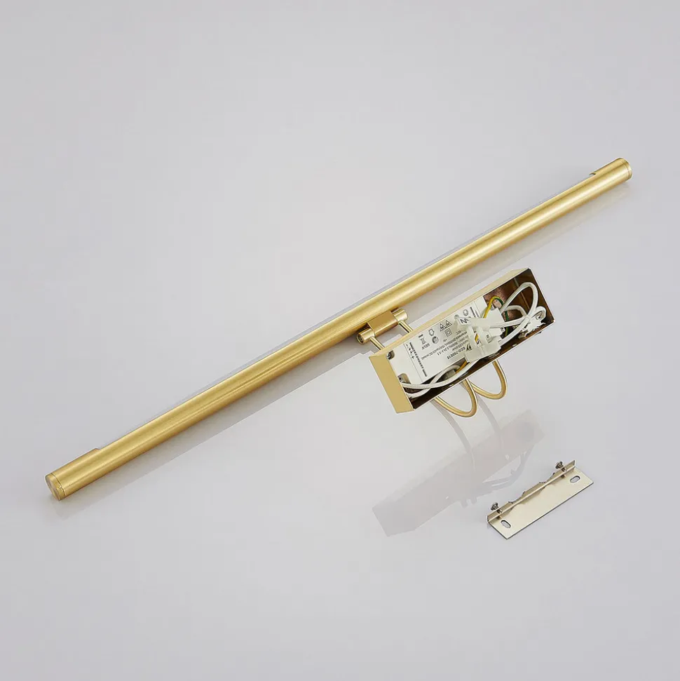 LED-bildelampe Mailine med bryter, messing