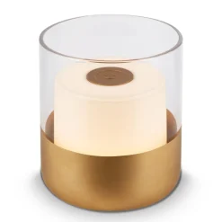 LED-bordlampe 7483 batteri IP44 dimmer, gull