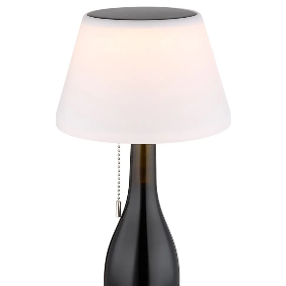 LED-bordlampe 36000 flasketopp hvit plast