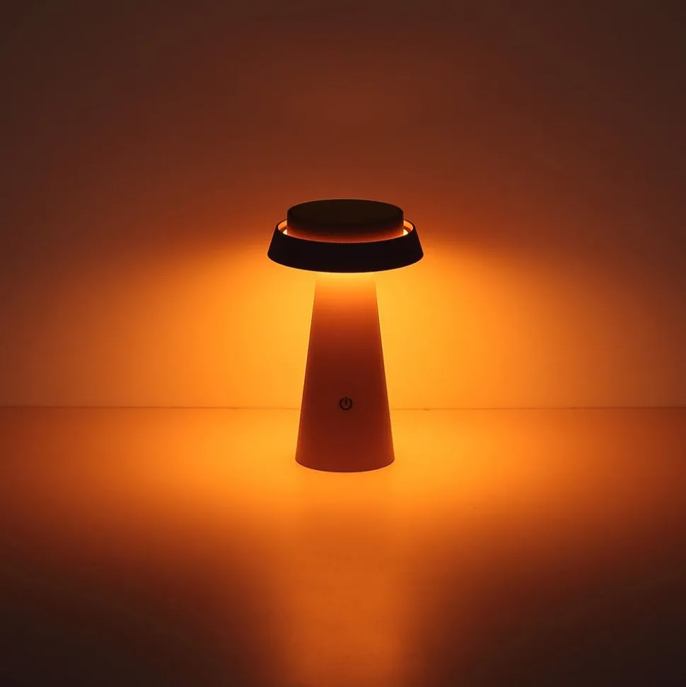 LED-bordlampe 36624, hvit, oppladbart batteri, CCT, IP54, dimbar