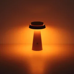 LED-bordlampe 36624, rosa, oppladbart batteri, CCT, IP54, dimbar