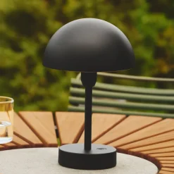 LED-bordlampe Ellen To-Go, svart, aluminium