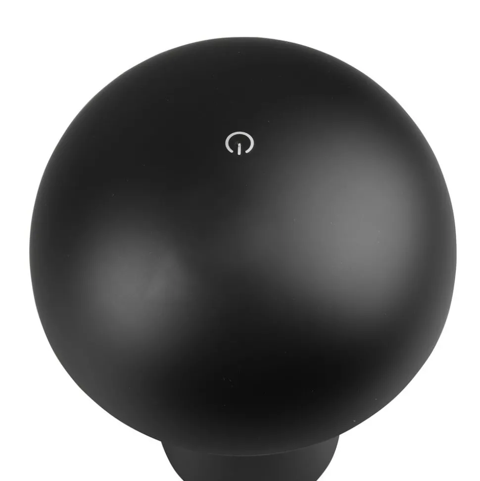 LED-bordlampe Lennon IP44 batteri, touch-dim svart