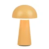 LED-bordlampe Lennon IP44, batteri, touchdim, gul