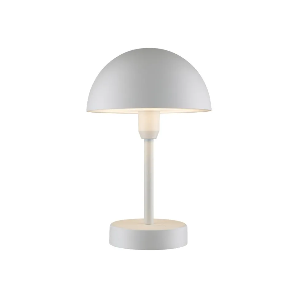 LED-bordlampe med batteri Ellen To-Go, hvit, aluminium